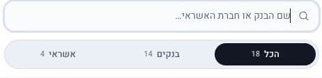 שורת הלשוניות בחלון החיבור, לשונית אשראי 4